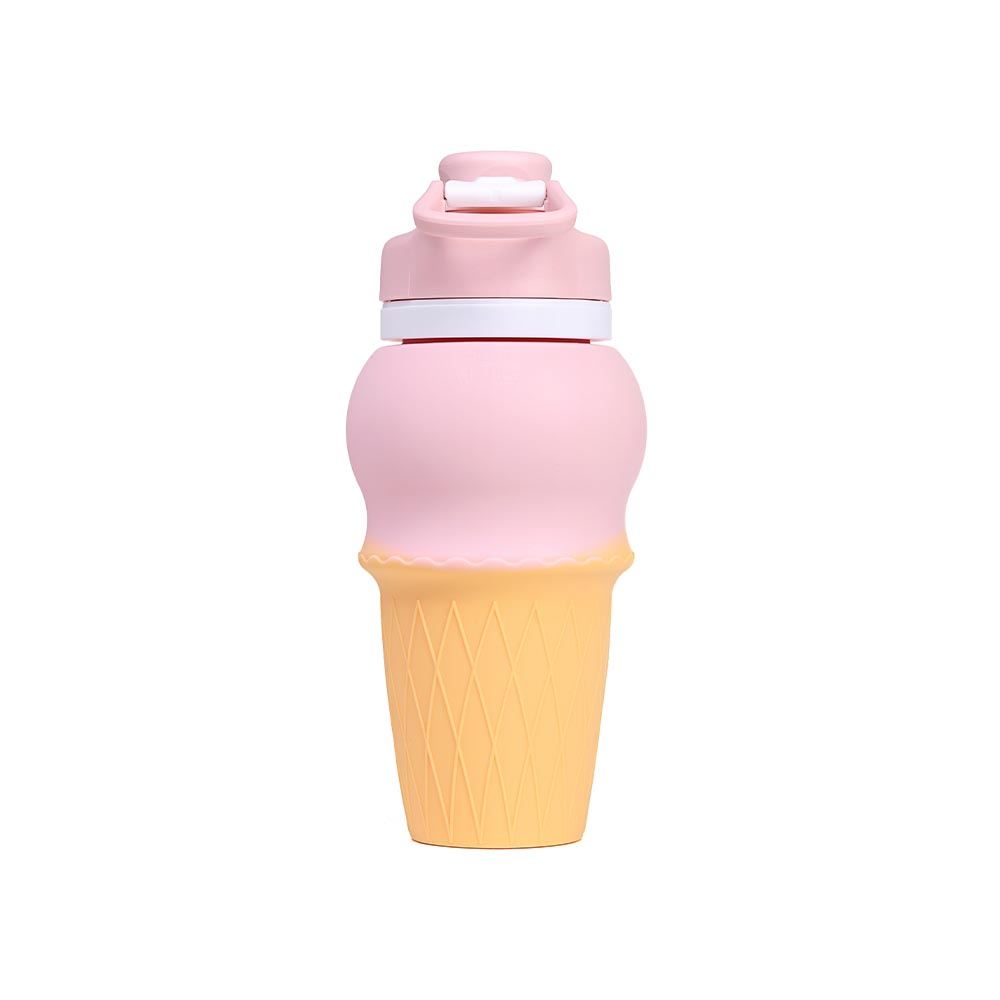 Silicone Foldable Ice Cream Shaped Water Bottles